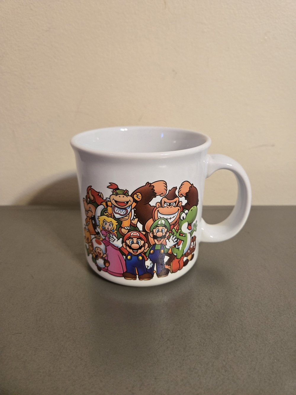 Officially Licensed Nintendo Super Mario "Lineup" Ceramic Camper Mug Large 20oz